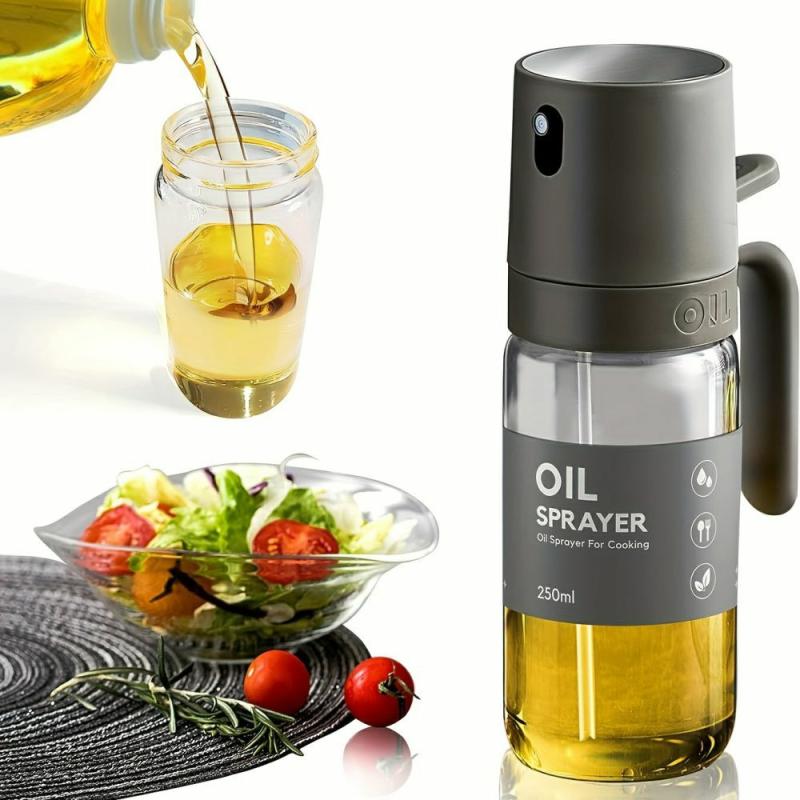 1pc, Oil Sprayer For Cooking, 8.5oz Glass Oil Spray Bottle, Oil Mister, Cooking Oil Sprayer, Olive Oil Sprayer bottle | Kitchen Organizers Kitchen & Dining Kitchen Organizers