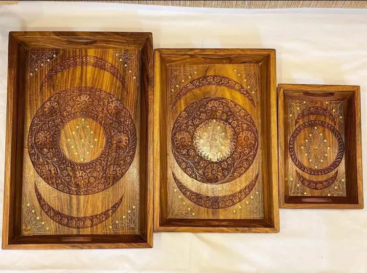 3 Wooden Tray | Coasters & Trays Coasters & Trays Coasters & Trays