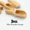 3pcs Mini Wooden Scoops: Bath Salt, Candy, Flour Spoon – Kitchen Utensils | Wooden Utensils Kitchen & Dining Wooden Utensils