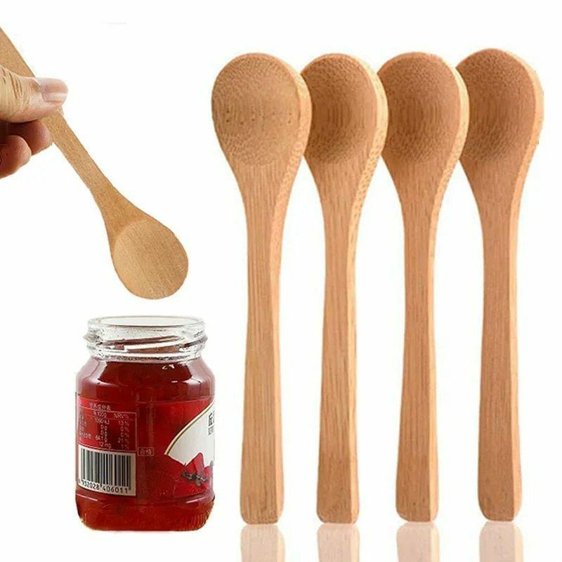 6/1PCS Wooden Spoon Set – Bamboo Tableware Tea & Coffee Spoons for Serving, Cooking Tools, Home Kitchen Utensils | Wooden Utensils Kitchen & Dining Wooden Utensils