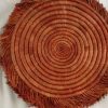 A set of 4 Raffia woven placemats/wall decorations | Coasters & Trays Coasters & Trays Coasters & Trays