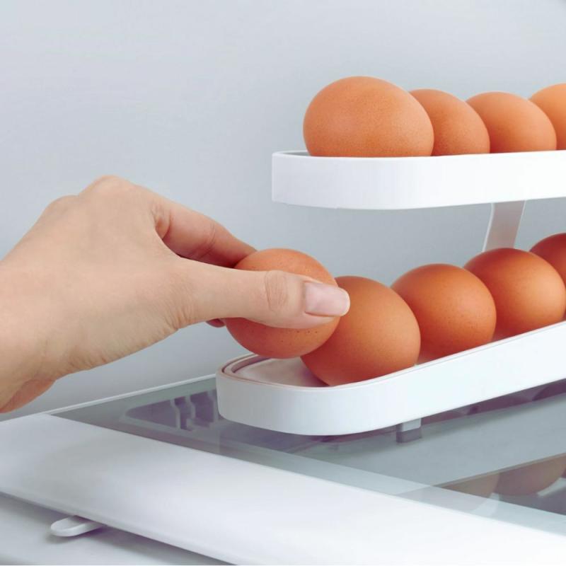 Automatic Scrolling Egg Rack Holder | Kitchen Organizers Kitchen & Dining Kitchen Organizers