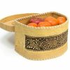 BEAR" HINGED BIRCH BARK LOAF TIN Bread box made of birch bark "Bears". For bread, herbs, fruits | Wooden Utensils Kitchen & Dining Wooden Utensils