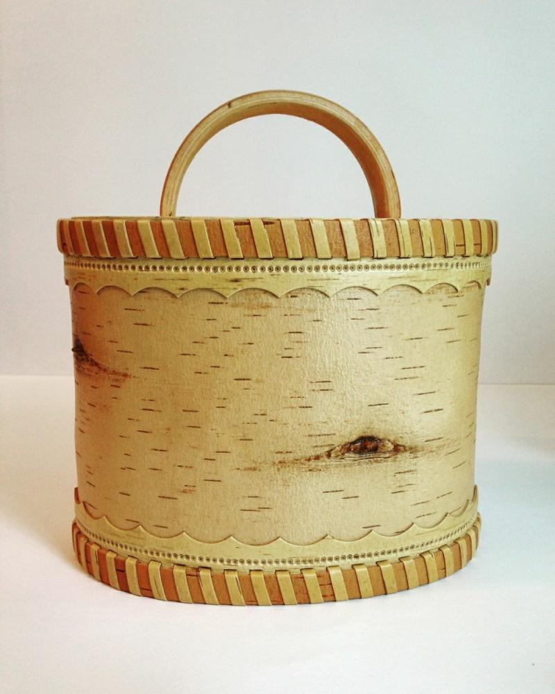 Birch bark box, birch bark canister | Cookware Cookware Cookware