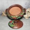 Ceramic cooking pot 118.34fl.oz Casserole with lid handmade red clay | Cookware Cookware Cookware