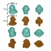 Christmas Cookie Mold Set: Santa & Snowflake Patterns | Cookie Cutters Cookie Cutters Cookie Cutters