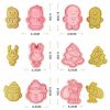 Christmas Cookie Mold Set: Santa & Snowflake Patterns | Cookie Cutters Cookie Cutters Cookie Cutters