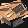 Custom Handmade Hand Forged Damascus Steel Chef Knife Sets Kitchen Knives | Knives Kitchen & Dining Knives