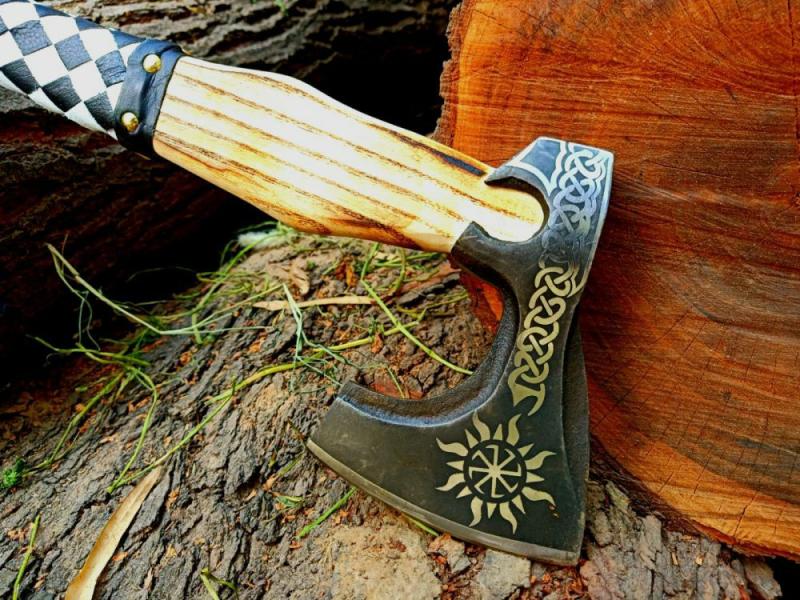 Custom Handmade Steel Hatchet Tomahawk Axe Throwing Viking Hunting Axe | Knives Kitchen & Dining Knives