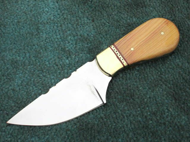 D2 Skinner Knife , 6.5" Custom Hand Made Tool Steel Skinner Knife Olive Wood Handle With Sheath | Knives Kitchen & Dining Knives