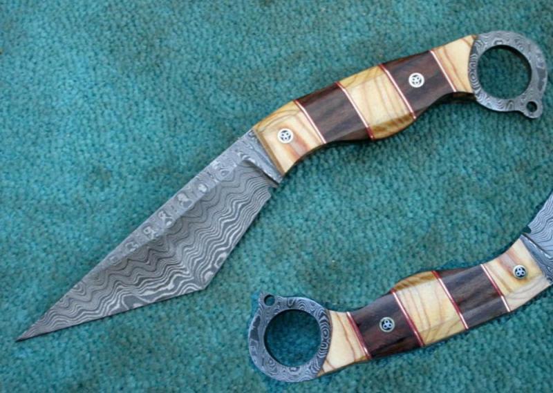 Damascus Karambit Knife , 11" Marvelous Hand Made Damascus Steel Karambit Knife , Hunting Karambit Knife | Knives Kitchen & Dining Knives