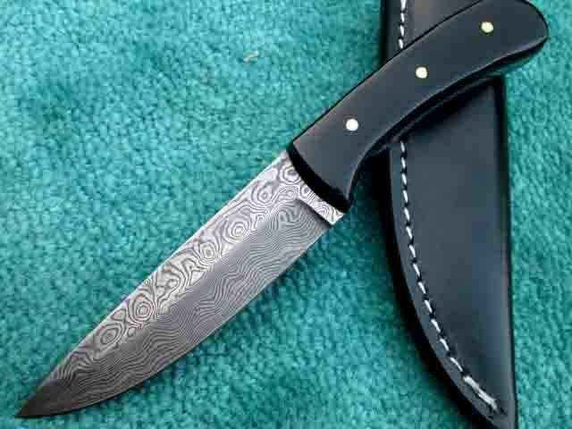 Damascus Skinner , Superior Custom Hand Made Fixed Blade Outdoor Hunting Knife | Knives Kitchen & Dining Knives