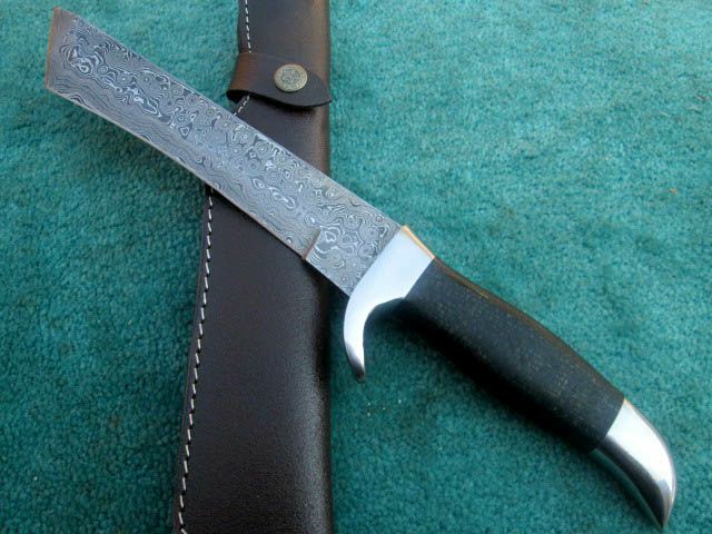 Damascus Tanto Knife , 12" Superior Hand Forged Damascus Survival Tanto Knife | Knives Kitchen & Dining Knives