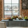 Dark Grey linen tablecloth | Table Linens Kitchen & Dining Table Linens