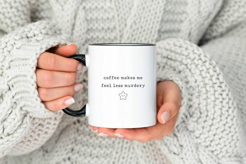 Dark Humor Gift, Funny Coffee Mug For Coworker, Gift For Best Friend, Caffeine Jokes, Gift For Mom, Gift For Women, Less | Quote Mug Kitchen & Dining Quote Mug