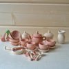 Dishes set, Wooden toys dishes, Toddler tea set, Wooden play kitchen 22pcs | Teapots & Tea Sets Kitchen & Dining Teapots & Tea Sets