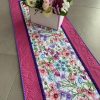 Fuchsia SPRING Table Runner, Floral Print Table Topper, QUILTED Table Topper With Summer Flowers, Summer Decor | Table Linens Kitchen & Dining Table Linens