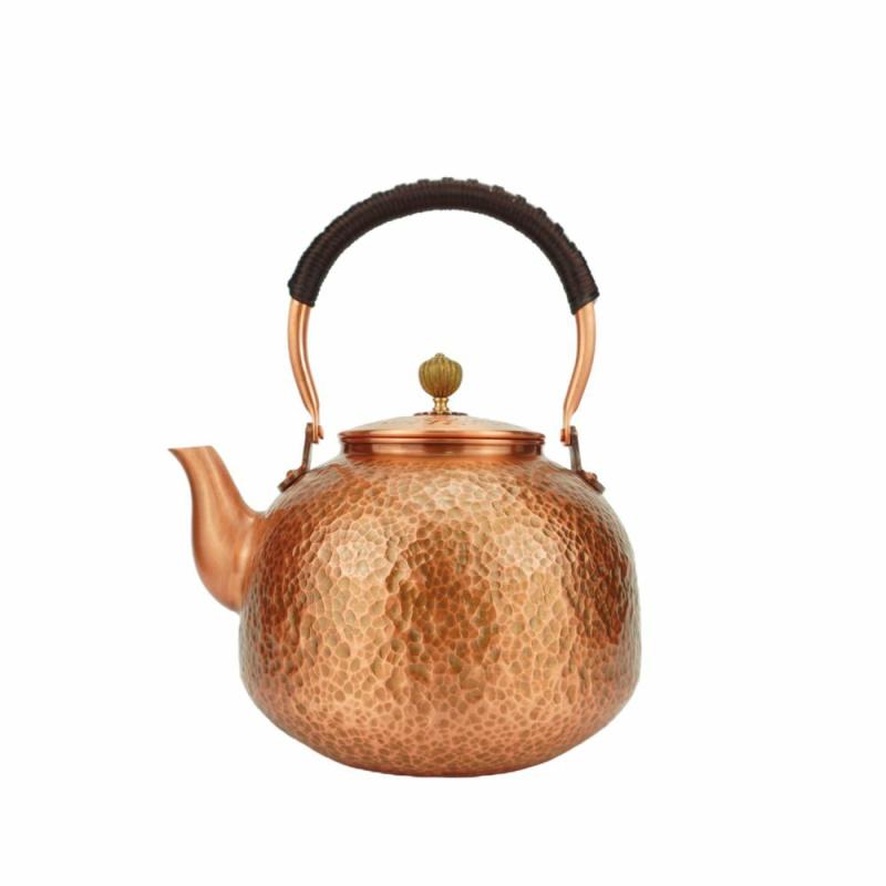 Funmaker Handmade Solid Copper Tea Pot Kettle Stovetop Teapot Copper for gas stove | Teapots & Tea Sets Kitchen & Dining Teapots & Tea Sets