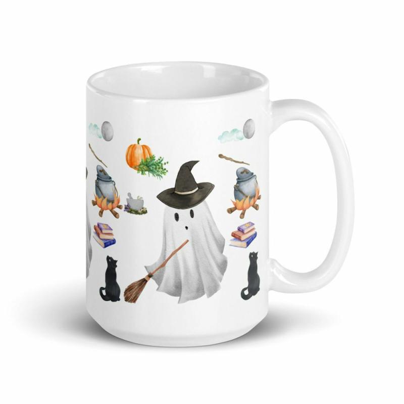 Ghost Witch Mug Ghost Lover Witch Gift Halloween Coffee Mug Witch Tea Mug Cottagecore Fall Autumn Gi | Quote Mug Kitchen & Dining Quote Mug