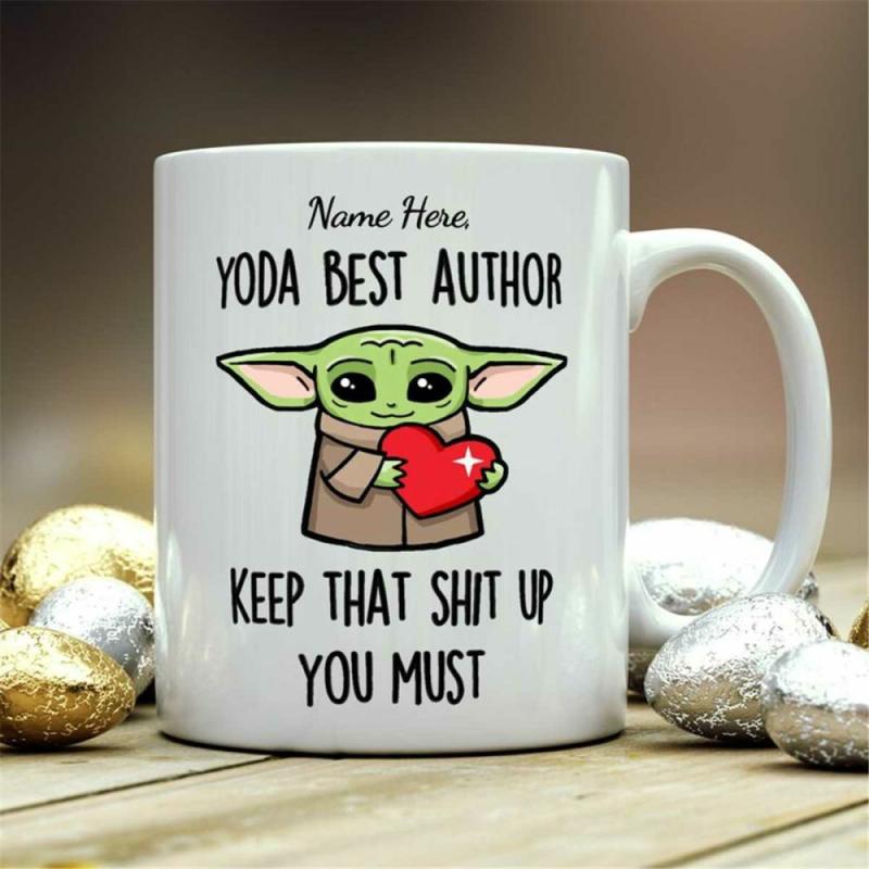 Gift For Author, Yoda Best Author, Author Gift, Author Mug, Gift For Author, Personalized Author Quote Mug | Quote Mug Kitchen & Dining Quote Mug