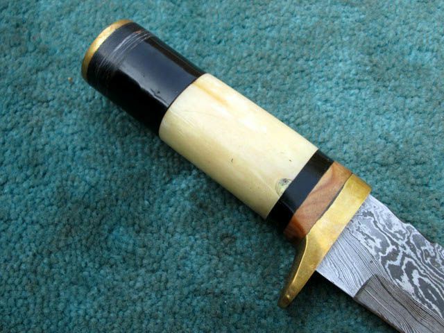 Hand Made Hunting Knife , Superior Custom Made Damascus Blade Combat Knife | Knives Kitchen & Dining Knives