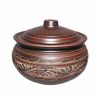 Handmade casserole for cooking Large kitchen pot 185.97 fl.oz Handmade red clay | Cookware Cookware Cookware