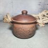 Handmade casserole Pottery pot 84.53 fl.oz for kitchen. Handmade red clay | Cookware Cookware Cookware