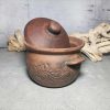 Handmade casserole Pottery pot 84.53 fl.oz for kitchen. Handmade red clay | Cookware Cookware Cookware