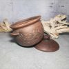 Handmade casserole Pottery pot 84.53 fl.oz for kitchen. Handmade red clay | Cookware Cookware Cookware