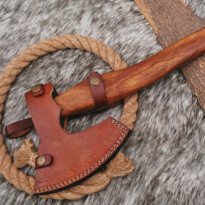 Handmade Damascus Steel hatchet Tomahawk Hunting Viking Axe | Knives Kitchen & Dining Knives