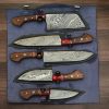 Handmade Forged Damascus Steel Kitchen Knives Set | Knives Kitchen & Dining Knives