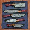 Handmade Forged Damascus Steel Kitchen Knives Set | Knives Kitchen & Dining Knives