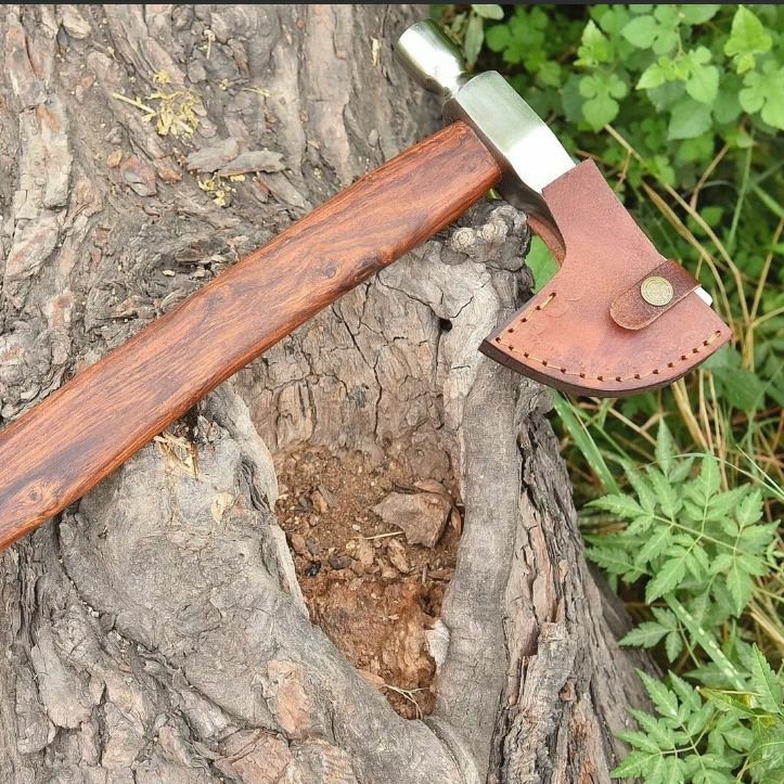 Handmade Steel Tomahawk Axe Integral Ball Hammer Hunting Axe | Knives Kitchen & Dining Knives