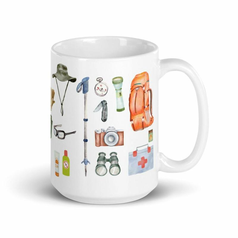 Hiking Mug Hiker Gift Nature Lover Hiker Outdoorsy, Camper Gift Tea Coffee Mug Forest Lover Parks Tr | Quote Mug Kitchen & Dining Quote Mug