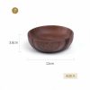 Kitchen Natural Wooden Bowl: Household Fruit & Salad Bowl for Home & Restaurant – Food Container with Wooden Utensils | | Wooden Utensils Kitchen & Dining Wooden Utensils