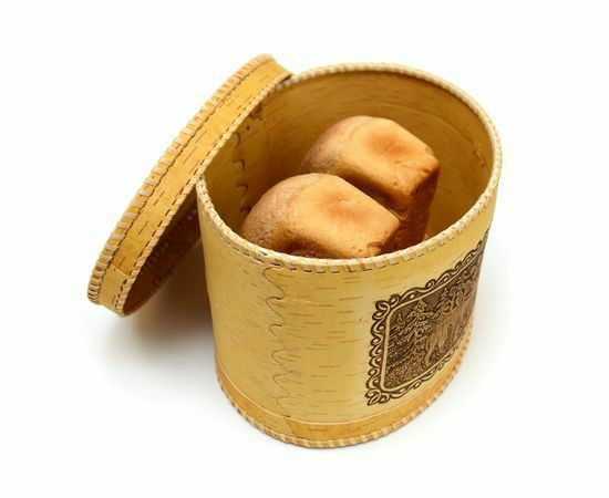 LARGE BIRCH BARK BREAD BOX "BEARS". BIRCH BARK BOX | Wooden Utensils Kitchen & Dining Wooden Utensils