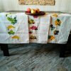 Linen towels 19’7 x 27’6 inches set 3-pieces. European quality handmade color print linen | Table Linens Kitchen & Dining Table Linens