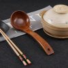 Long Handle Wooden Soup Spoons – Ideal for Cooking, Desserts, Rice – Teaspoon Cooking Utensil and Stirrer Spoon | Wooden Utensils Kitchen & Dining Wooden Utensils