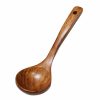 Long Handle Wooden Soup Spoons – Ideal for Cooking, Desserts, Rice – Teaspoon Cooking Utensil and Stirrer Spoon | Wooden Utensils Kitchen & Dining Wooden Utensils