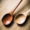 Long Handle Wooden Spoon: Eco-Friendly Kitchen Utensil for Stirring, Salad, Cooking – Sustainable Tableware | Wooden Utensils Kitchen & Dining Wooden Utensils