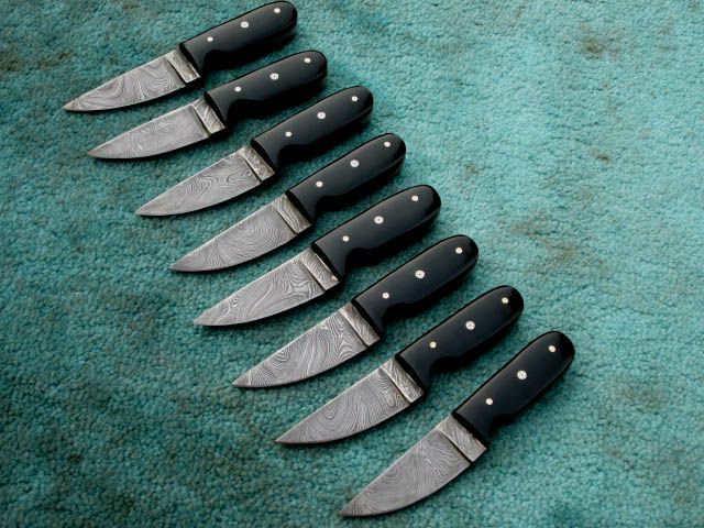 Lot of 8 Damascus Steak Knife , Hand Made Damascus Steel Kitchen Steak Knife Set | Knives Kitchen & Dining Knives