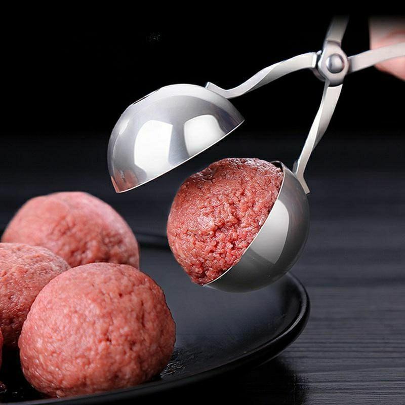 Meat Ball Maker Stainless Steel Clip Round Rice Ball Shaper Spoon Meatball Making Mold Non Stick Stuffed Kitchen Gadget | Kitchen Organizers Kitchen & Dining Kitchen Organizers