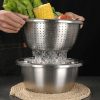 Multifunctional Stainless-Steel Basin With Grater | Vegetable Cutters & Choppers Kitchen & Dining Vegetable Cutters & Choppers