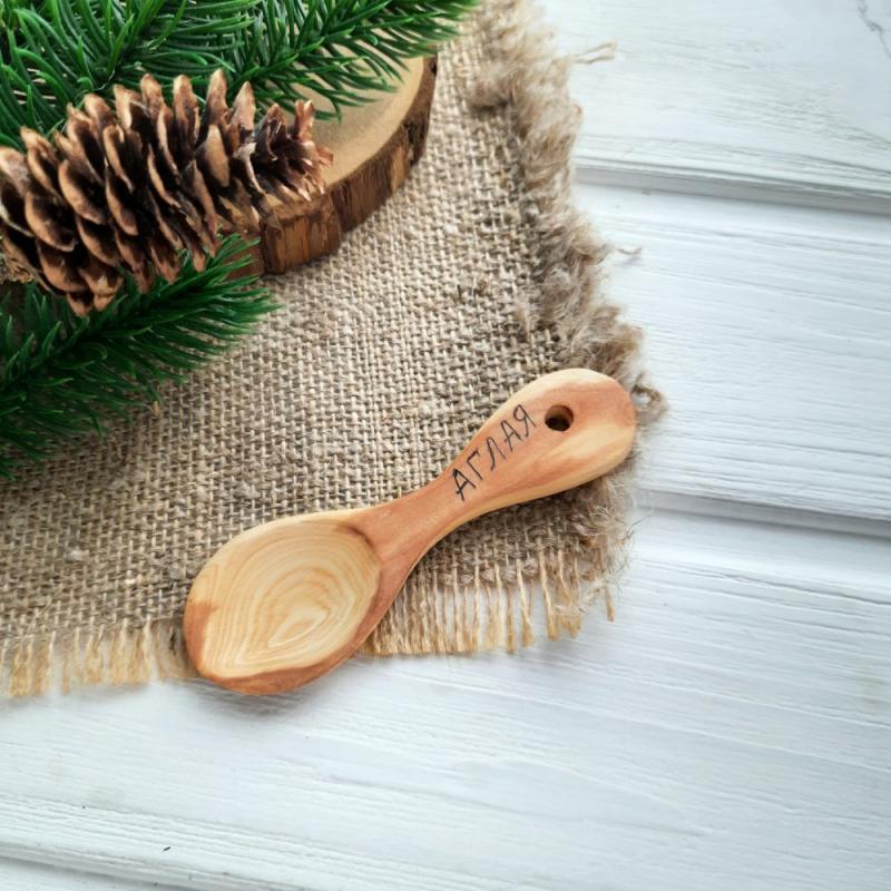 Personalized hand carved wooden baby spoon | Wooden Utensils Kitchen & Dining Wooden Utensils