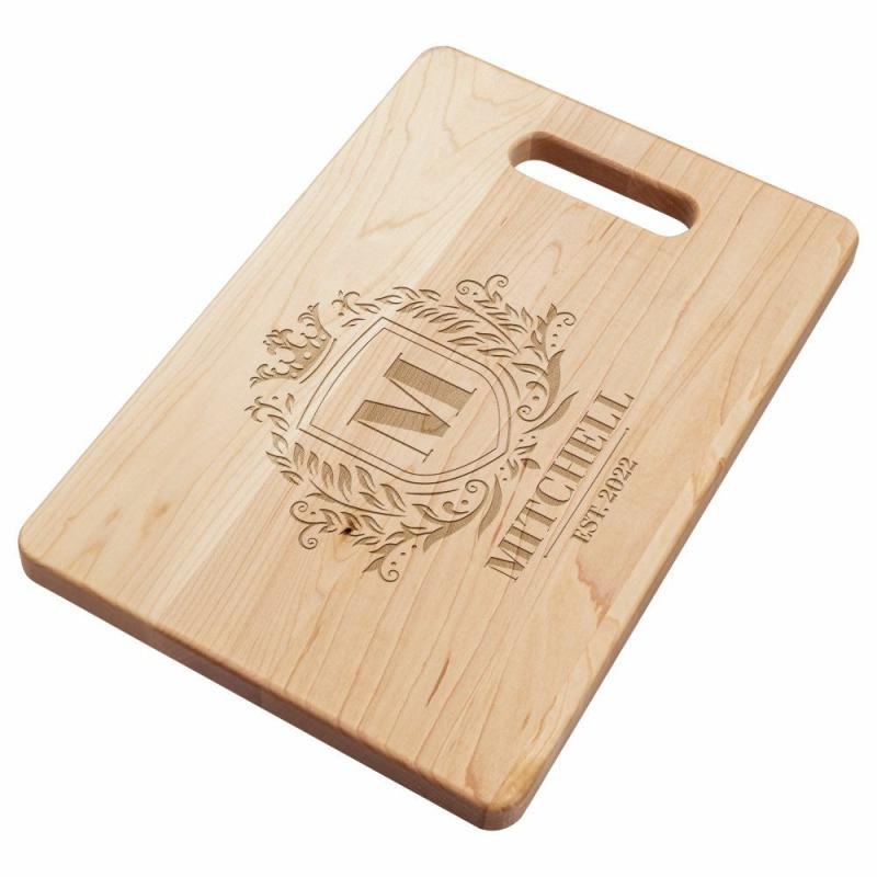 Personalized monogram cutting board wedding gift Custom Engraved Family name chopping board Newwed gift Anniversaty gift | Wooden Utensils Kitchen & Dining Wooden Utensils