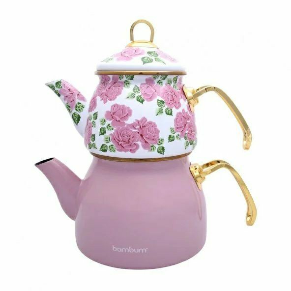 Pink Teapot Set / Turkish Tea Pot Set, Turkish Samovar Tea Maker, Tea Kettle for Loose Leaf Tea, | Teapots & Tea Sets Kitchen & Dining Teapots & Tea Sets