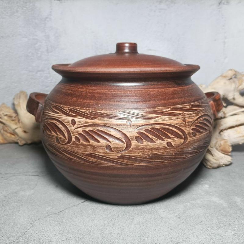 Pottery casserole 169,07 fl.oz Handmade red clay Cooking Pot | Cookware Cookware Cookware