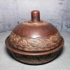 Pottery casserole Tagine large handmade from red clay Brown tagine with carved | Cookware Cookware Cookware