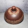 Pottery casserole Tagine large handmade from red clay Brown tagine with carved | Cookware Cookware Cookware