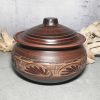 Pottery large casserole 185,97 fl.oz Handmade red clay Cooking Pot | Cookware Cookware Cookware